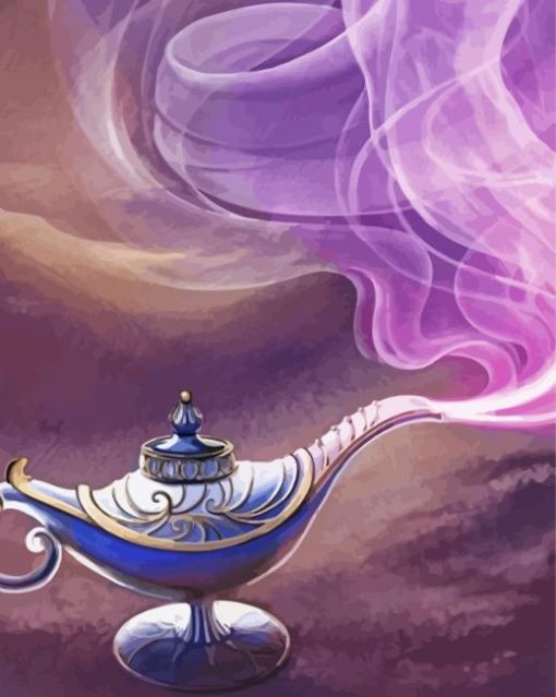 Genie In A Magic Lamp Paint By Numbers