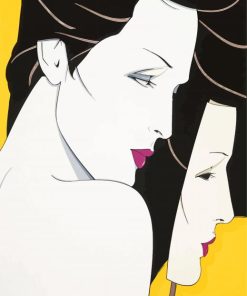 Girl With Mask By Patrick Nagel Paint By Numbers