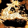 Gold Deer Christmas Paint By Numbers