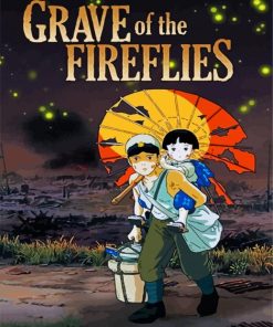 Grave Of The Fireflies Vintage Anime Paint By Number