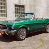 Green 1967 Mustang Convertible Paint By Numbers