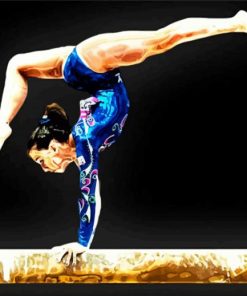 Gymnastic Player Paint By Numbers