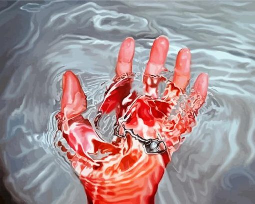 Hand In Water Paint By Numbers