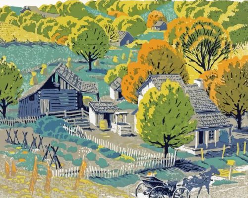 Harden Hollow Gustave Baumann Paint By Numbers