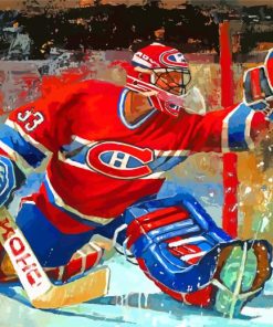 Hockey Goalie Art Paint By Numbers