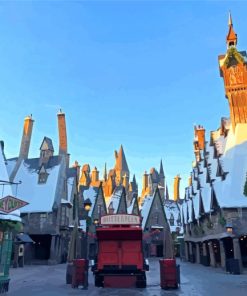 Hogsmeade Buildings Paint By Numbers