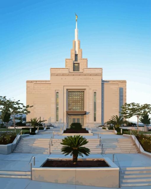 Honduras Tegucigalpa Temple Paint By Numbers