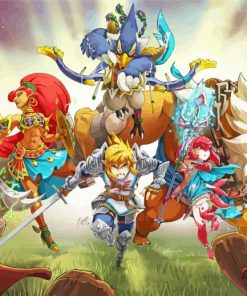 Hyrule Warriors Age Of Calamity Characters Paint By Numbers