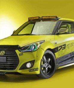 Hyundai Veloster Sport Car Paint By Number