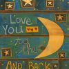 I Love You To The Moon And Back Quote Paint By Numbers