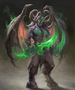 Illidan Stormrage Video Game Art Paint By Numbers