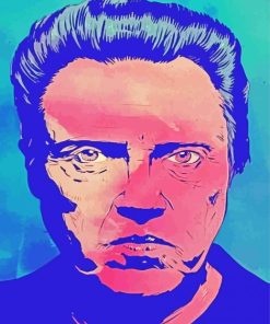 Illustration Christopher Walken Actor Paint By Numbers