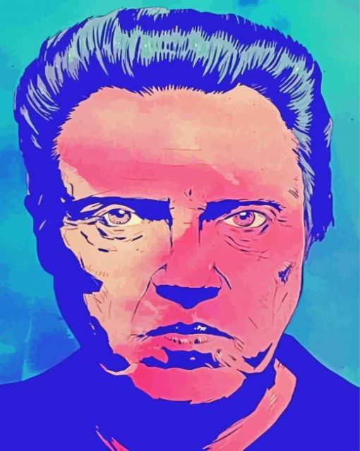 Illustration Christopher Walken Actor Paint By Numbers