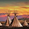 Indian Tipi Tents Camp Paint By Number