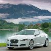 Jaguar Xf With A Beautiful Nature View Paint By Numbers