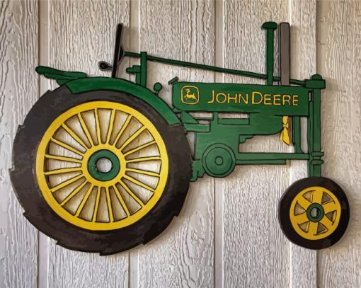 John Deere Tractor Decoration Paint By Numbers