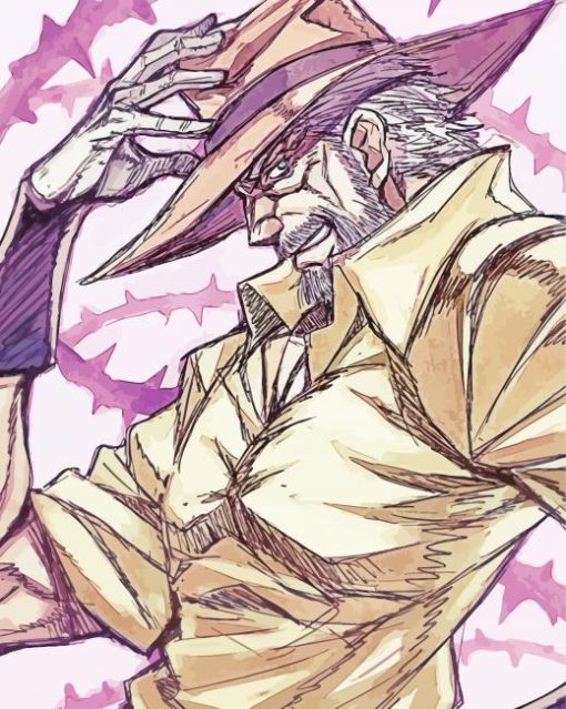 Jojos Bizarre Adventure Joseph Joestar Paint By Numbers