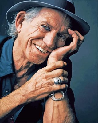 Keith Richards English Artist Paint By Numbers