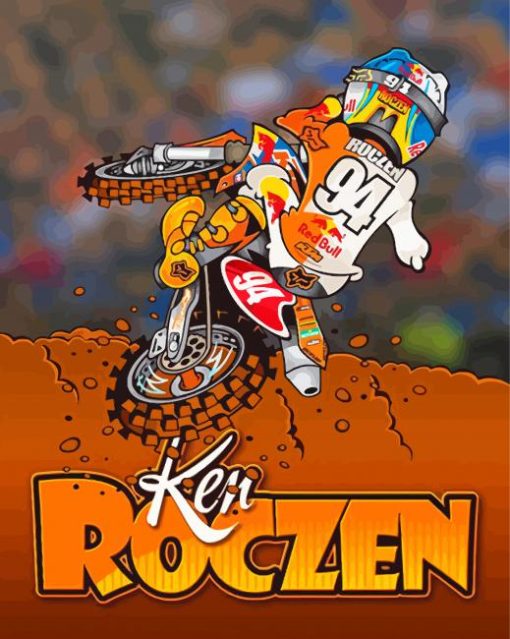 Ken Roczen Poster Paint By Number