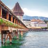 Lake Lucerne Bridge Paint By Numbers