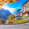 Lauterbrunnen Village Landscape Paint By Number