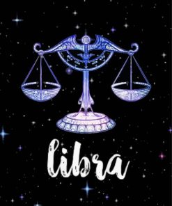 Libra Sign Poster Paint By Numbers