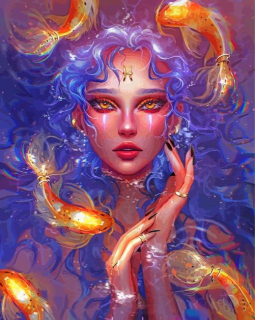 Libra Zodiac Goddess Paint By Numbers