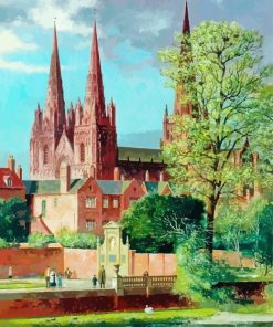 Lichfield Cathedral Art Paint By Numbers