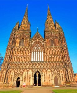 Lichfield Cathedral England Paint By Numbers