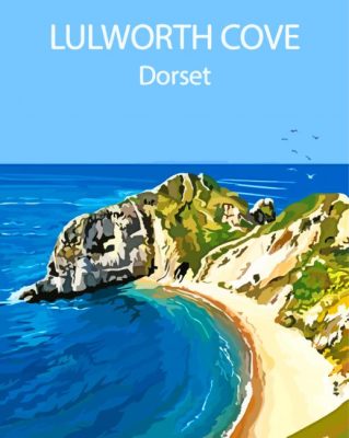 Lulworth Cove Poster Paint By Numbers