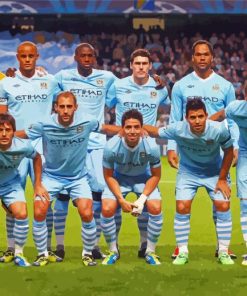 Manchester City Players Team Paint By Number