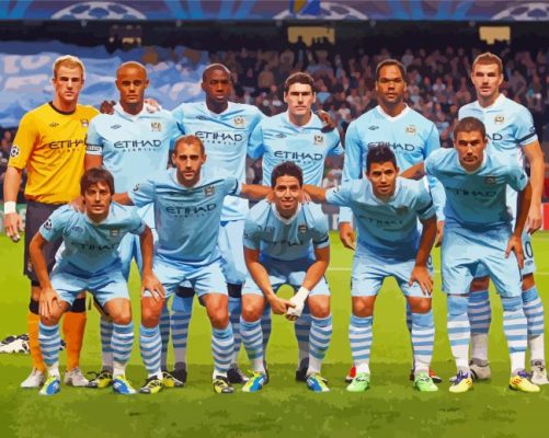 Manchester City Players Team Paint By Number