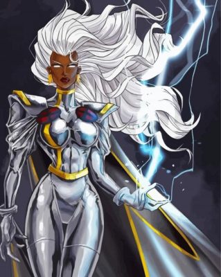 Marvel Comics Storm Superhero Paint By Numbers