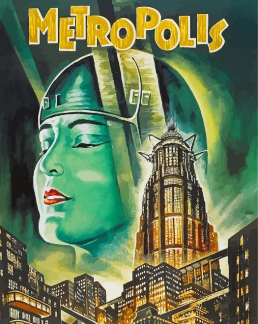 Metropolis Movie Poster Paint By Numbers