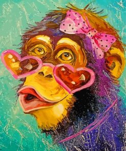 Monkey Girl Paint By Numbers