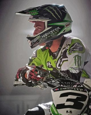 Monster Energy Eli Tomac Paint By Number