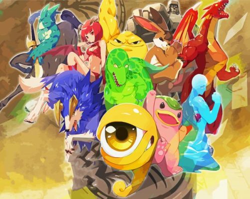 Monster Rancher Anime Paint By Numbers