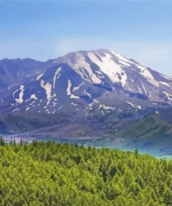 Mount St Helens Washington Paint By Numbers