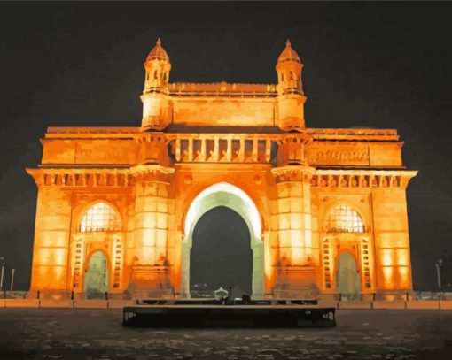 Mumbai Gateway Of India Paint By Numbers