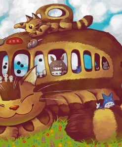 My Neighbor Totoro Catbus Paint By Numbers