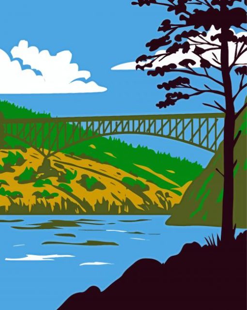 New River Illustration Paint By Numbers