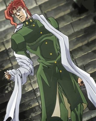 Noriaki Kakyoin Jojos Bizarre Paint By Numbers