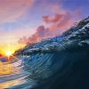 Ocean Paradise Wave Sunset Paint By Numbers