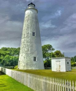 Ocracoke Lighthouse Paint By Numbers