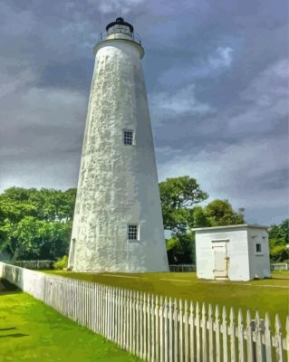 Ocracoke Lighthouse Paint By Numbers