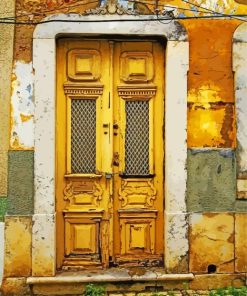 Old Yellow Door Paint By Numbers