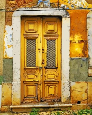 Old Yellow Door Paint By Numbers