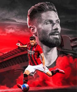 Olivier Giroud Ac Milan Paint By Numbers