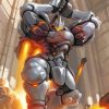 Overwatch Game Reinhardt Paint By Number