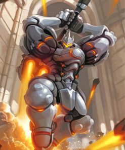 Overwatch Game Reinhardt Paint By Number